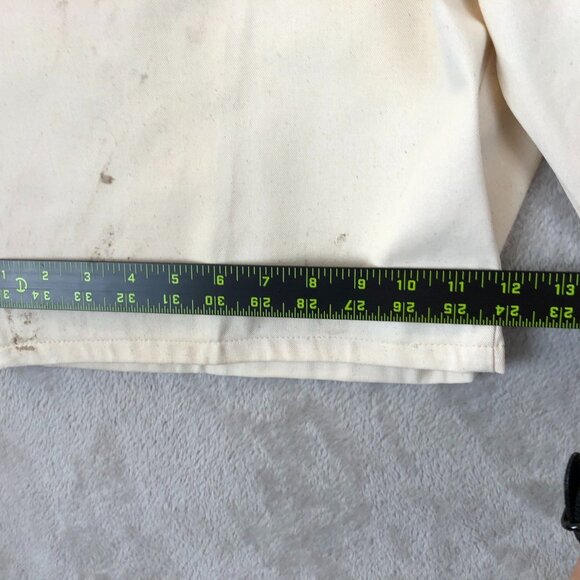 Dickies Mens Painter Shorts Size 38 White Canvas Utility Workwear Chino - Picture 5 of 12